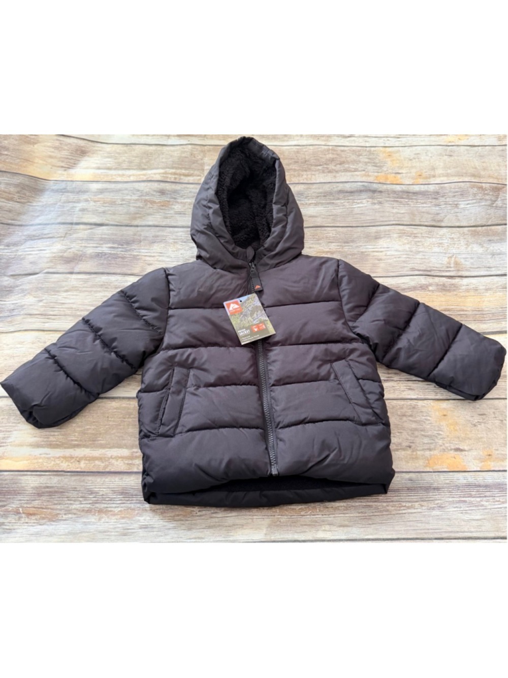 NWT BLACK PUFFER JACKET-18 MONTH